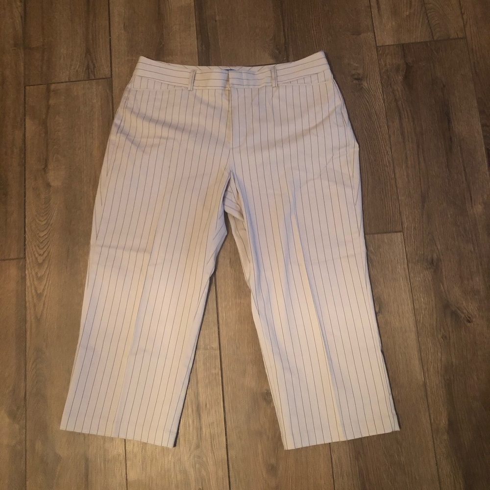 *vintage* midrise pinstripe wide leg pants